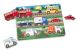 MD19051 Wooden Peg Puzzle - Vehicles (Пазл "Угадай машинку" NEW)