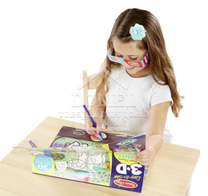 MD9963 3D Coloring Book - Girl (3D раскраска по точкам для девочек)