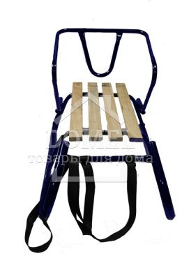 Санки зимние "Овен", 80 * 41 * 24 см темно-синие, Металлические