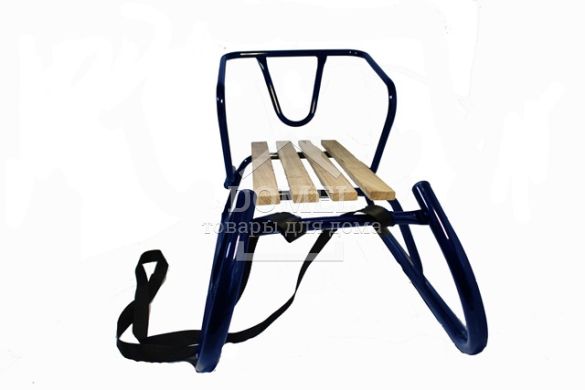 Санки зимние "Овен", 80 * 41 * 24 см темно-синие, Металлические