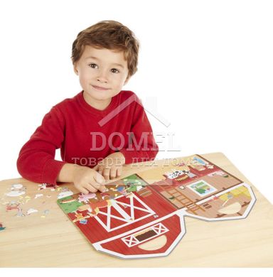 MD19408 On the Farm (Об'ємні багаторазові наклейки "Ферма"), Для дівчаток, Для хлопчиків, Від 4 років, Багаторазові