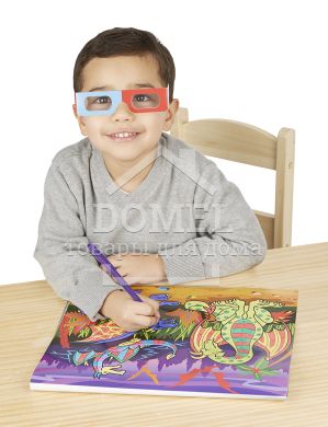 MD9964 3D Coloring Book - Boy (3D раскраска по точкам для мальчиков)