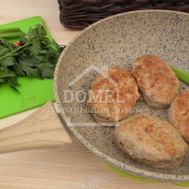 Сковорода для жарки CREMA NOVA 26x5,2см с индукционным дном (алюминий с каменным антипригарным покрытием)