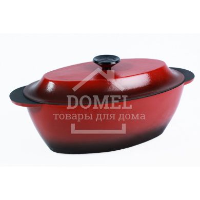 Гусятница из жаростойкой ручкой крышки стеклоэмаль ЛГ03. 3л, 4820149870755