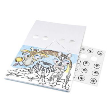 D15165 Goofy Animals - Googly Eyes Coloring Pad (Розмальовка з очима "Тварини")