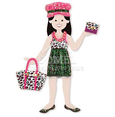 MD19412 Day of Glamour (Об'ємні багаторазові наклейки "Гламур"), Для дівчаток, Від 4 років, Багаторазові