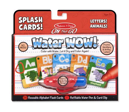 MD5236 Water Wow! Splash Cards Alphabet (Чарівний водний набір-розмальовка "Алфавіт"), Від 5 років, Розмальовки водні