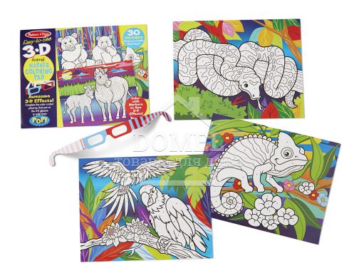MD9965 3D Coloring Book - Animals (3D раскраска "Животные и растения")