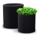 Набір горщиків для квітів Cylinder Planter Set, сірий, 7290106920453