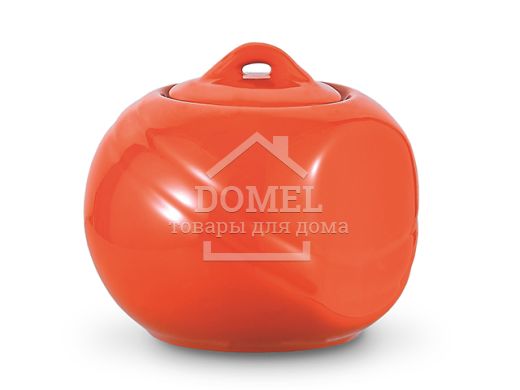 Сахарница 350 мл, цвет ОРАНЖЕВАЯ (керамика)