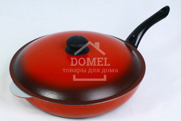 Сковорода 300 мм з одним литим вушком та пласт-ручкою склоемаль ЕС30урк, 4820149871929