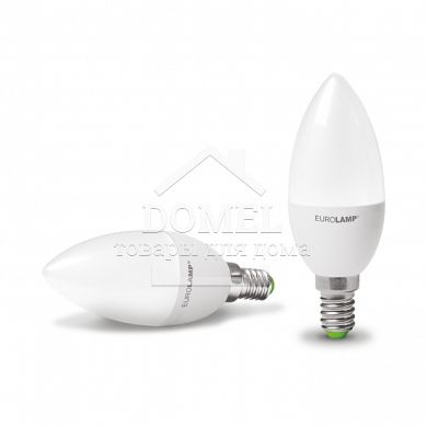 EUROLAMP LED Лампа ЕКО серія "D" CL 6W E14 3000K, E14, 3000K, 500Lm, 6W