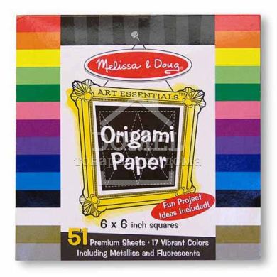 MD14129 Origami Paper (6 "x6") (Кольоровий папір для орігамі, 15,3х15,3 см), Від 5 років, Папір для орігамі