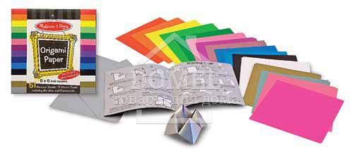 MD14129 Origami Paper (6 "x6") (Кольоровий папір для орігамі, 15,3х15,3 см), Від 5 років, Папір для орігамі