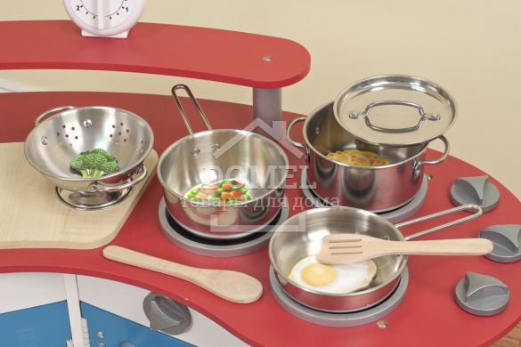 MD14265 Pots & Pans Set (Ігровий набір посуду з нержавіючої сталі), Від 3 років, Іграшковий посуд