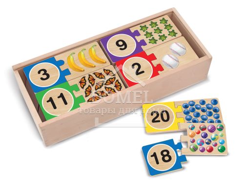 MD2542 Деревянные пазлы "Счет"