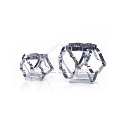 Набір з двох комбінованих формочок 6-в-1 для вирізання печива (нерж. сталь)