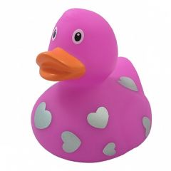 L1938 Рожева качка в білих сердечках