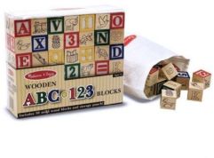 MD1900 Wooden ABC / 123 Blocks (Дерев'яна азбука / цифри на кубиках)