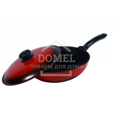 Сковорода 240 мм з одним литим вушком та пласт-ручкою склоемаль ЛС24урк, 4820149870939