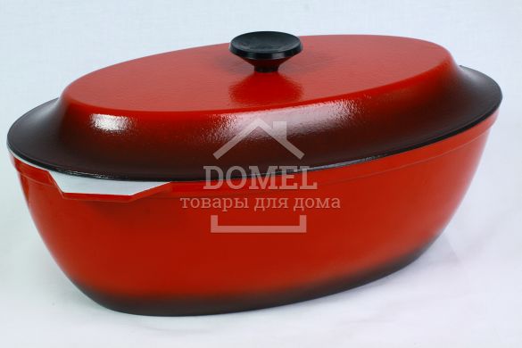 Кастрюля из жаростойкой ручкой крышки стеклоэмаль ЕГ05. 5л, 4820149871806