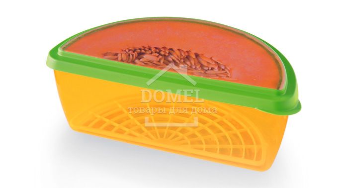 Контейнер для дині, 3 л, 3 л, Контейнер для зберігання, Харчовий пластик, Пластик, Овальна