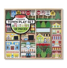 MD14796 Wooden Town Play Set (Дерев'яний набір "Місто"), Від 3 років, Фігурки