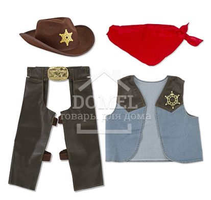 MD4273 Cowboy Role Play Costume Set (Костюм "Ковбой" від 3-6 років), Для хлопчиків, Від 3 років, Костюми