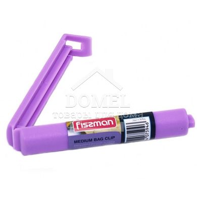 Зажим для пакетів середній 9 см (пластик) 