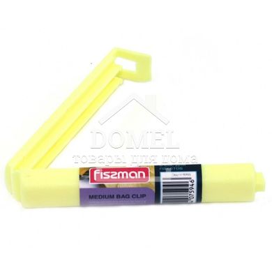 Зажим для пакетів середній 9 см (пластик) 