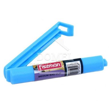 Зажим для пакетів середній 9 см (пластик) 