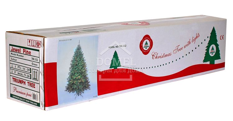 Елка искусственная Abies Nordmann de Luxe зеленая, 2,30 м, Triumph Tree Edelman, Ёлка, Зеленый, 200 - 300 см