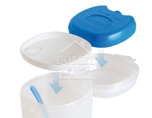 Контейнер для йогурту/салату 0,5 л диспл, 500 мл, Контейнер для зберігання, Харчовий пластик, Пластик, Кругла