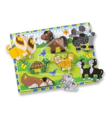 MD13724 Pets Chunky Puzzle ("Домашние животные" - формовой пазл)