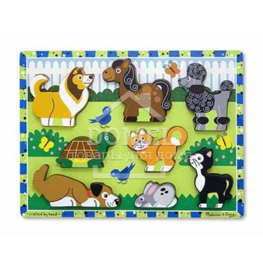 MD13724 Pets Chunky Puzzle ("Домашние животные" - формовой пазл)