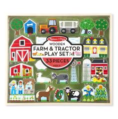 MD14800 Wooden Farm & Tractor Play Set (Дерев'яний набір "Ферма і трактор"), Від 3 років, Фігурки