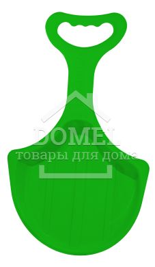 Зимние санки-лопата "Рискалик" зеленый, Санки-ледянки
