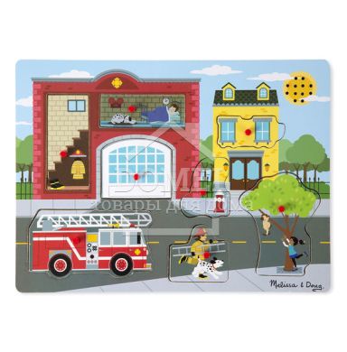 MD10736 Around the Fire Station (Звуковой пазл "Пожарная часть")