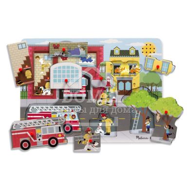 MD10736 Around the Fire Station (Звуковой пазл "Пожарная часть")