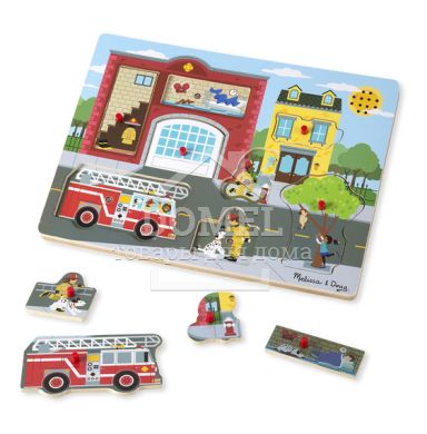 MD10736 Around the Fire Station (Звуковой пазл "Пожарная часть")