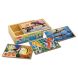 MD3795 Sea Life Jigsaw Puzzles in a Box (Життя моря - набір з 4 пазлів)