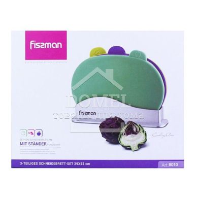 Набор досок Fissman 3 шт. + подставка 8010