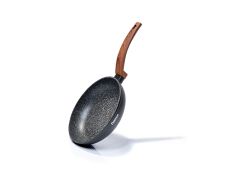 Сковорода для жарки VESUVIO STONE 20x4,5 см с индукционным дном (Алюминий с антипригарным покрытием)