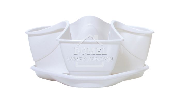 Горщик для рослин COUBI білий, 3 л, 5905197255347