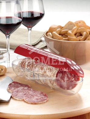 Контейнер для ковбаси 20940, Контейнер для зберігання, Харчовий пластик, Пластик, Овальна