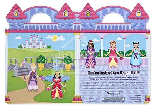MD9100 Puffy Sticker Play Set: Princess (Объемные многоразовые наклейки "Принцессы")