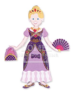 MD9100 Puffy Sticker Play Set: Princess (Объемные многоразовые наклейки "Принцессы")