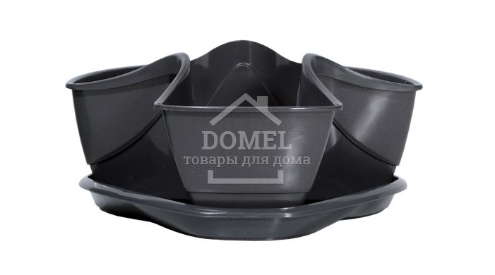 Горщик для рослин COUBI сірий, 3 л, 5905197155340