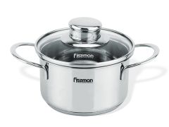 Каструля BAMBINO 1,1 л зі скляною кришкою (нержавіюча сталь)