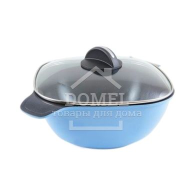 Каструля Diablo 28x12 см/6,5 л зі скляною кришкою (керамічне покриття)